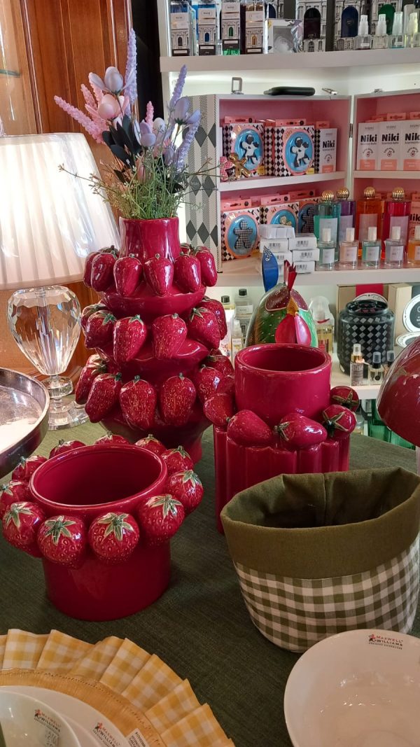 Vaso fragole in porcellana cinese